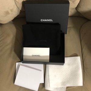 Chanel compact wallet box with booklet